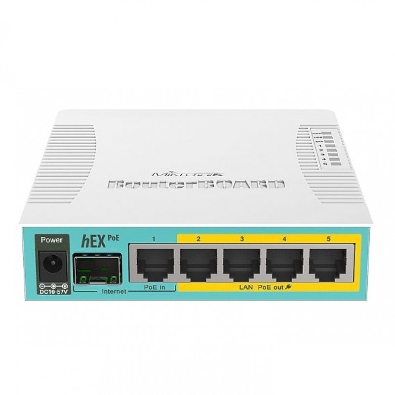 MikroTik 6 Ports Ethernet Router, hEX PoE, RB960PGSRouters