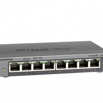 Netgear 8 Port Gigabit Plus 智能管型交換器, GS108E