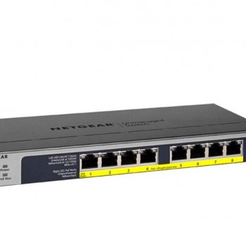 Netgear 8 Port Gigabit PoE+ Unmanaged Switch, GS108PP