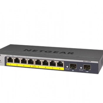 Netgear 8 Port Gigabit POE+ Smart Managed Switch, GS110TP