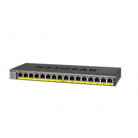 Netgear 16 Port Gigabit PoE+ 非管型交換器, GS116PP