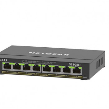 Netgear 8 Port Gigabit Plus PoE+ Unmanaged Switch, GS308EP