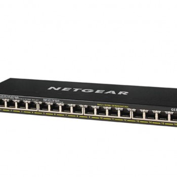 Netgear 16 Port Gigabit PoE+ Unmanaged Switch, GS316PP