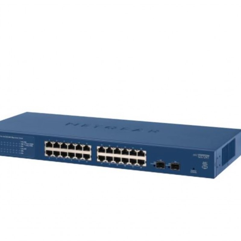 Netgear 24 Port Gigabit Smart Managed Switch, GS724T-400Switches
