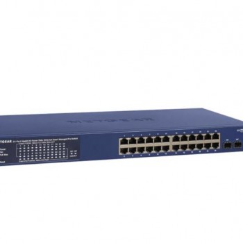 Netgear 24 Port Gigabit POE+ Smart Managed Switch, GS724TPP