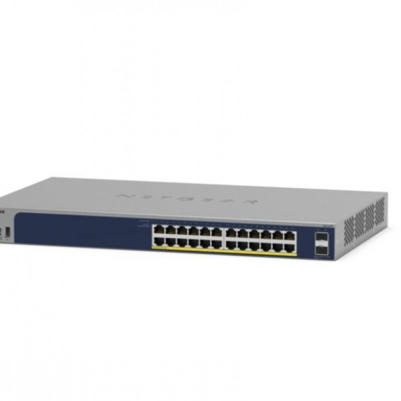 Netgear 24-Port Gigabit PoE+ Smart Managed Switch, GS724TPv3Switches