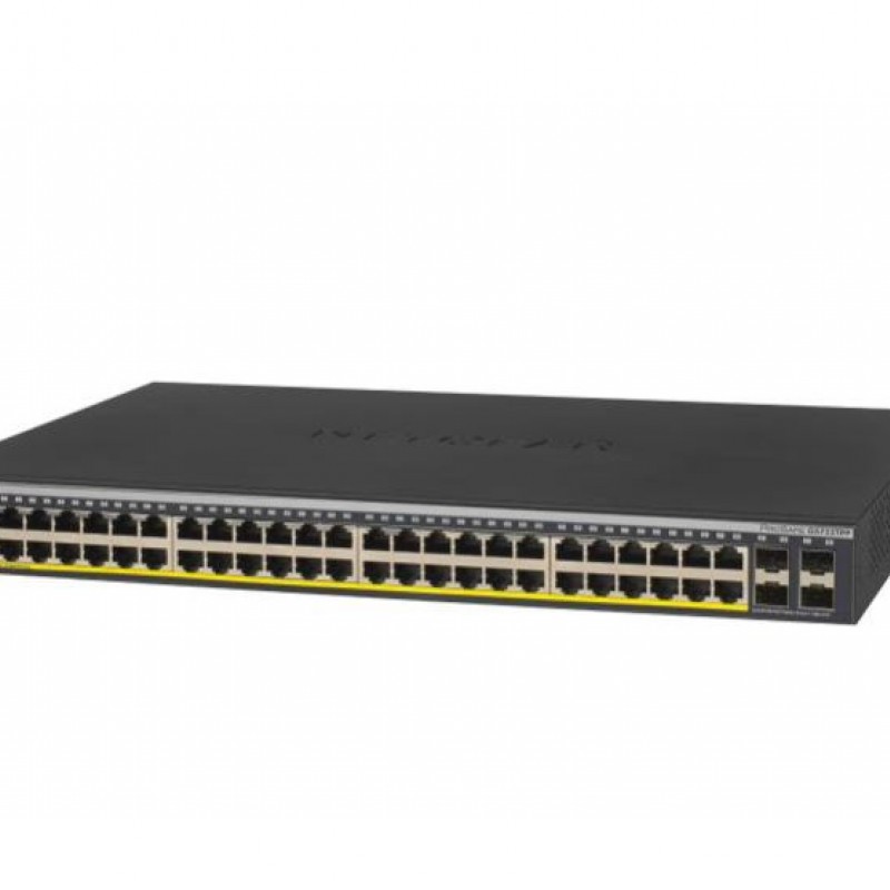 Netgear 48 Port Gigabit POE+ Smart Managed Switch, GS752TPPSwitches