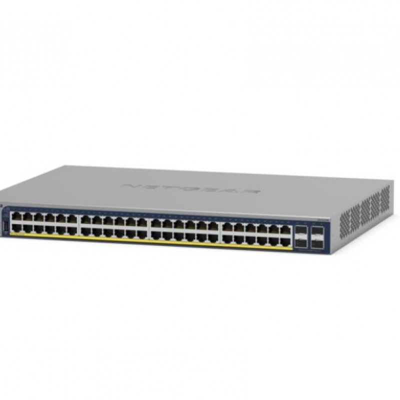 Netgear 48-Port Gigabit PoE+ 智能管型交換器, GS752TPPv3交換器