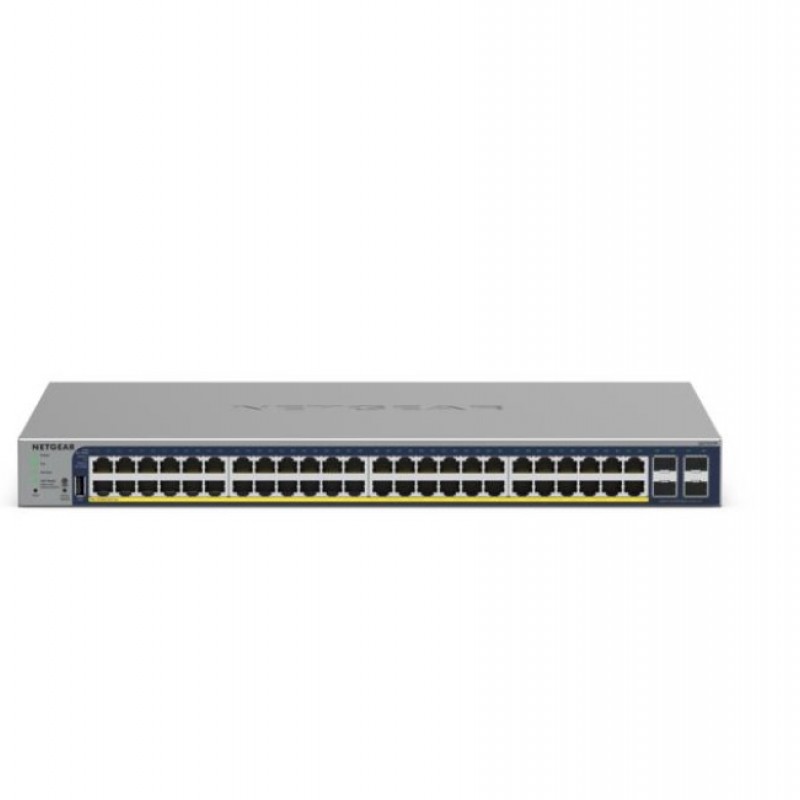 Netgear 48-Port Gigabit PoE+ 智能管型交換器, GS752TPv3交換器