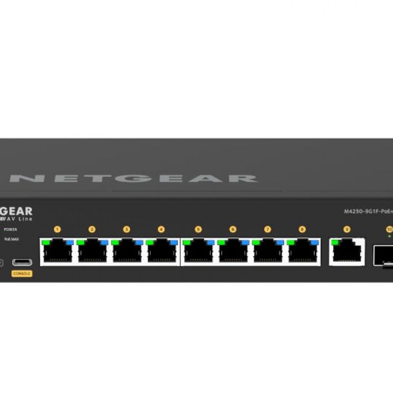Netgear 10 port AV Line Managed Switch, GSM4210PDSwitches