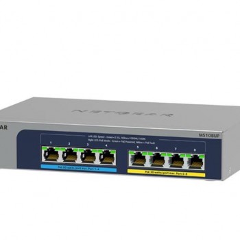 Netgear 8 Port Multi-Gigabit PoE+ Unmanaged Switch, MS108UP
