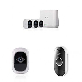 Arlo Pro2 3-cam system + Audio Doorbell, VMS4330P + AAD1001