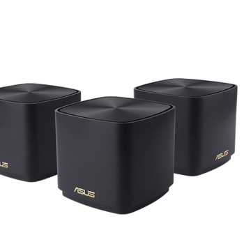 Asus AX1800 Dual Band 網狀 WiFi 系統, ZENWIFI AX Mini XD4 (3-PK) BLACK