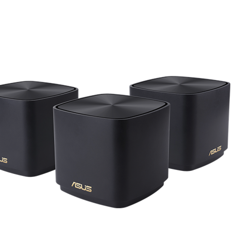 Asus AX1800 Dual Band 網狀 WiFi 系統, ZENWIFI AX Mini XD4 (3-PK) BLACK路由器