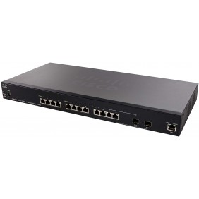 Cisco 12 Port 10GBase-T Stackable Managed Switch, SX350X-12-K9-UK