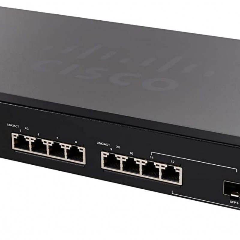 Cisco 12 Port 10GBase-T Stackable Managed Switch, SX350X-12-K9-UKSwitches