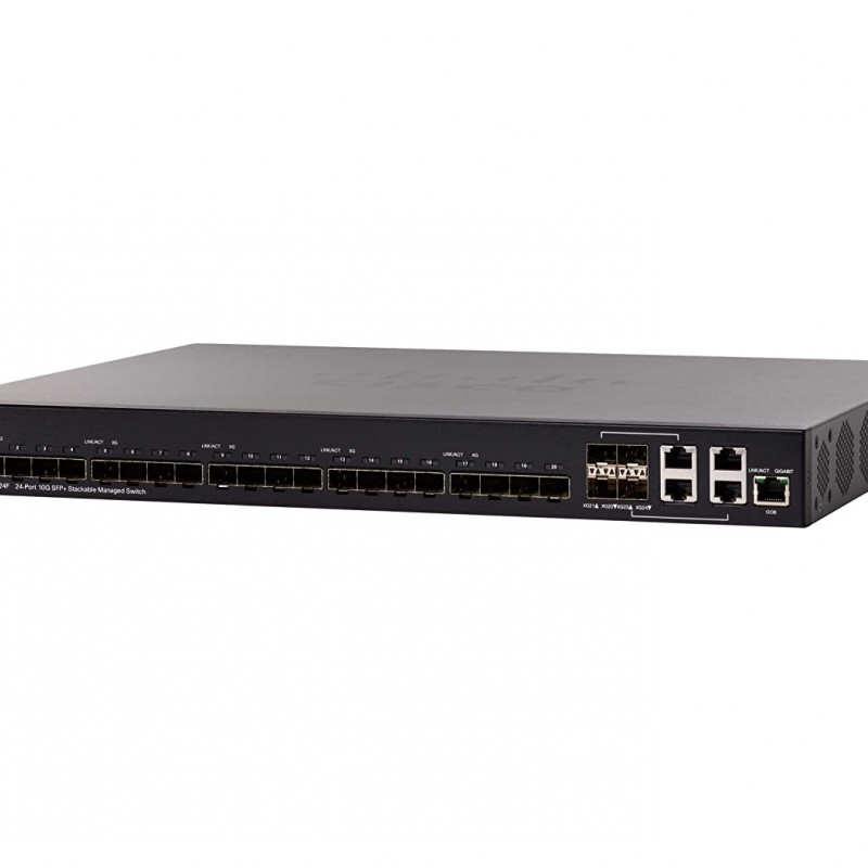 Cisco 24-Port 10G SFP+ Stackable Managed Switch, SX550X-24F-K9-UKSwitches