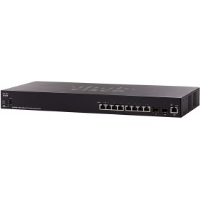 Cisco 8 Port 10GBase-T Stackable Managed Switch, SX350X-08-K9-UK