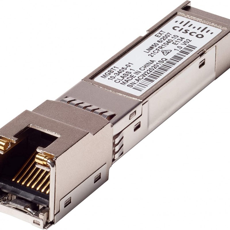 Cisco Gigabit Ethernet 1000 Base-T Mini-GBIC SFP Transceiver, MGBT1Accessories