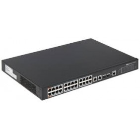 Dahua 24 Port Fast Ethernet PoE With 2 Port Gigabit Switch, DH-PFS4226-24ET-360