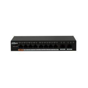 Dahua 8 Port Fast Ethernet PoE With 2 Port Gigabit Switch, DH-PFS3010-8ET-96