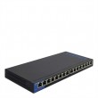 Linksys 16-Port Desktop Gigabit Unmanaged PoE Switch, LGS116P