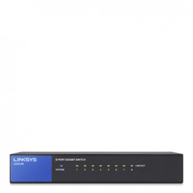 Linksys 8-Port Desktop Gigabit Unmanaged Switch, LGS108