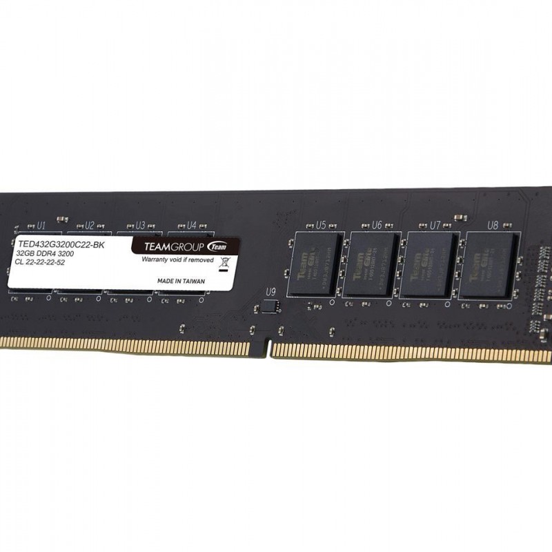 Team Group 32GB DDR4 Elite Desktop Ram LONG-DIMM, TED432G3200C2201RAM