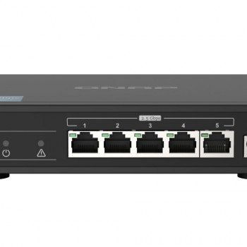 威聯通 QNAP 5 Ports 2.5GbE 無網管型交換器, QSW-1105-5T