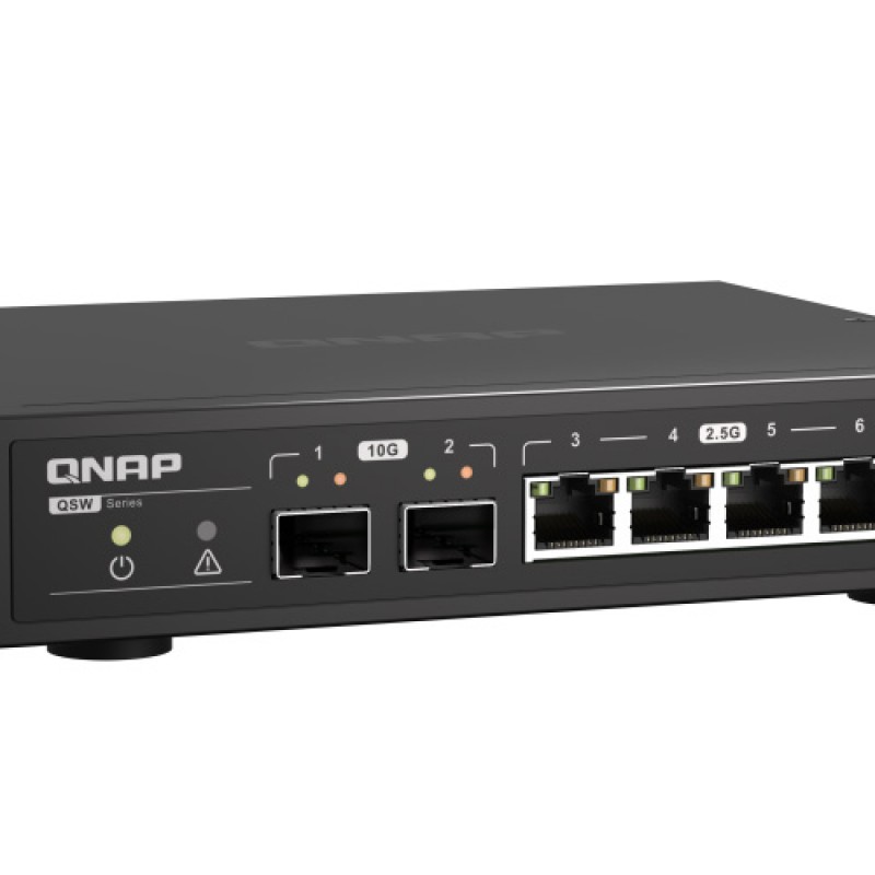 威聯通 QNAP 6 Ports 無網管型交換器, QSW-2104-2S交換器