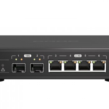 QNAP 6 Ports Unmanaged Switch, QSW-2104-2S