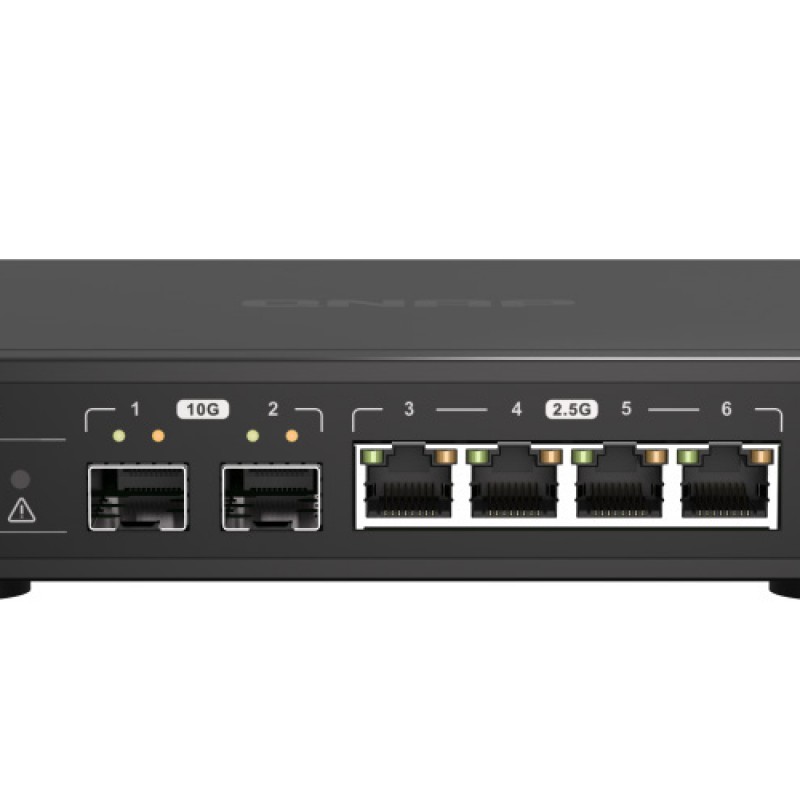 威聯通 QNAP 6 Ports 無網管型交換器, QSW-2104-2S交換器