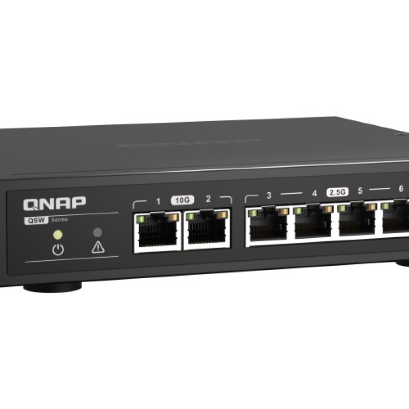 威聯通 QNAP 6 Ports 無網管型交換器, QSW-2104-2T交換器