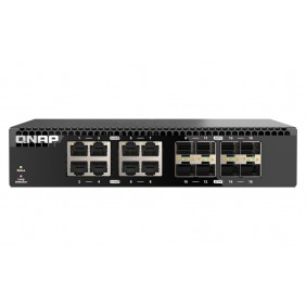 威聯通 QNAP 16 Ports 非網管型交換器, QSW-3216R-8S8T