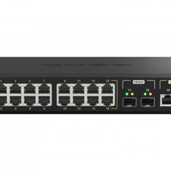 威聯通 QNAP 20 Ports PoE 網管型交換器, QSW-M2116P-2T2S