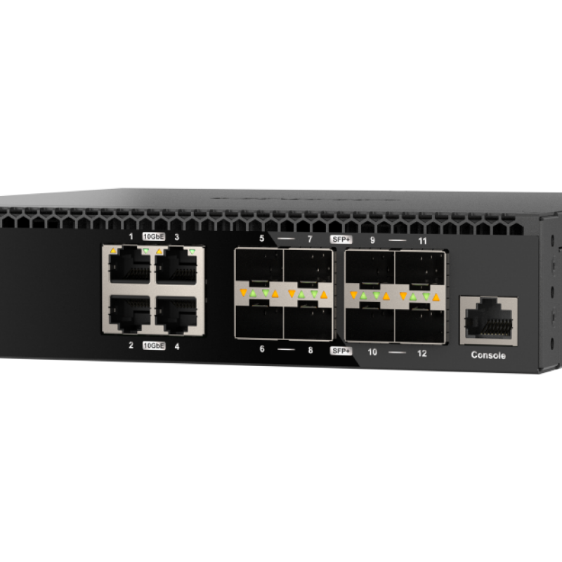 QNAP 12 Ports Managed Switch, QSW-M3212R-8S4TSwitches