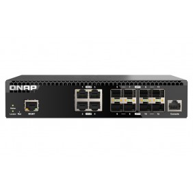 威聯通 QNAP 12 Ports 網管型交換器, QSW-M3212R-8S4T