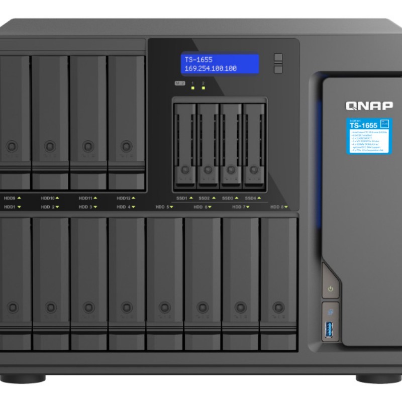 威聯通 QNAP 16 Bay 網絡儲存裝置, TS-1655-8G