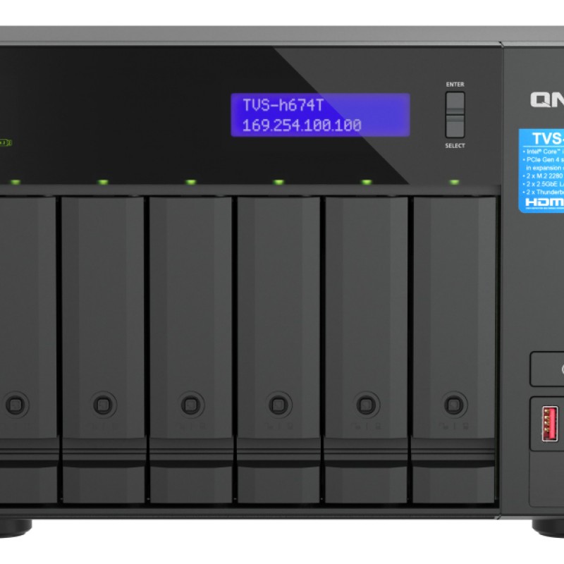 QNAP 6 Bay NAS, TVS-h674T-i5-32G