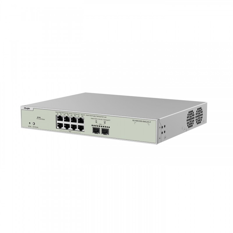 Ruijie Reyee PoE+ Managed Switch, RG-NBS3300-8MG2XS-PSwitches