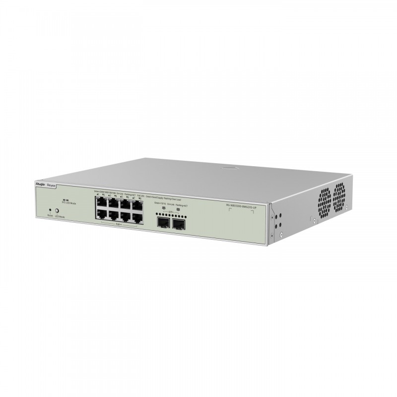 Ruijie Reyee Gigabit PoE Managed Switch, RG-NBS5300-8MG2XS-UPSwitches