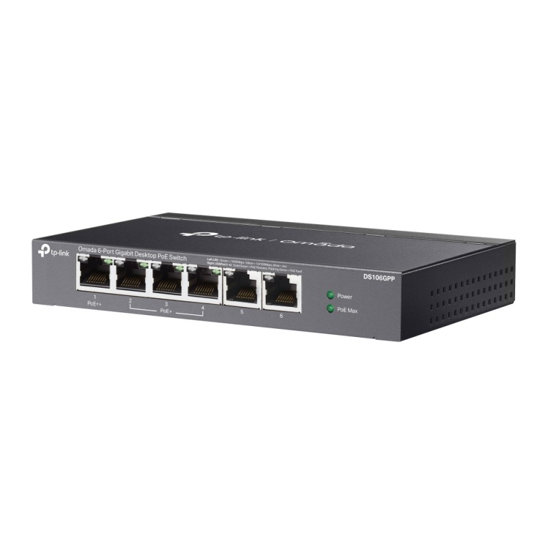 TP-Link Omada 6-Port Gigabit PoE+ Unmanaged Switch, DS106GPP