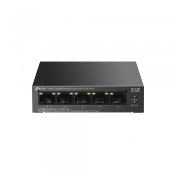 TP-Link 5-Port Gigabit PoE+ Unmanaged Switch, LS105GP