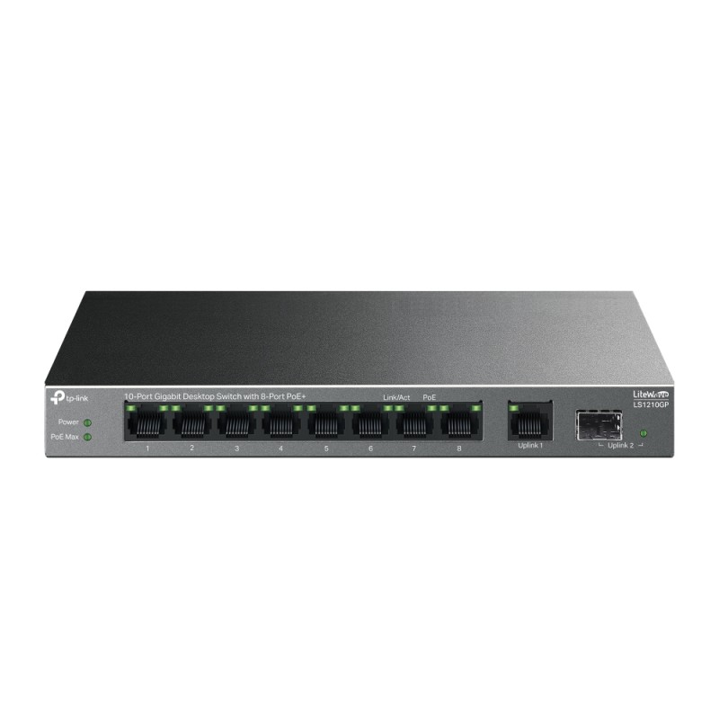 TP-Link 10-Port Gigabit PoE+ Unmanaged Switch, LS1210GP