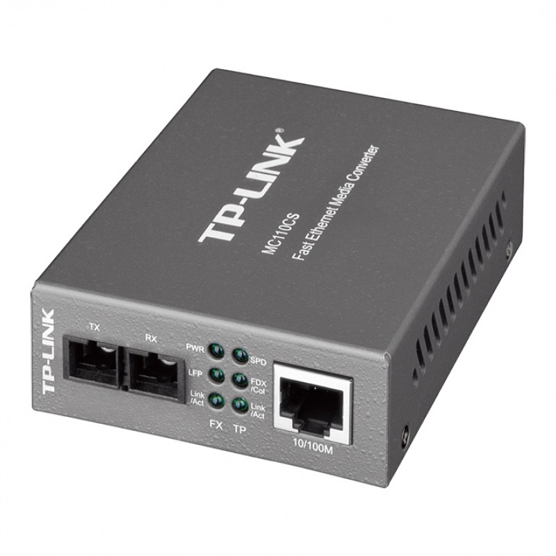 TP-Link Omada Single-Mode Media Converter, MC110CS