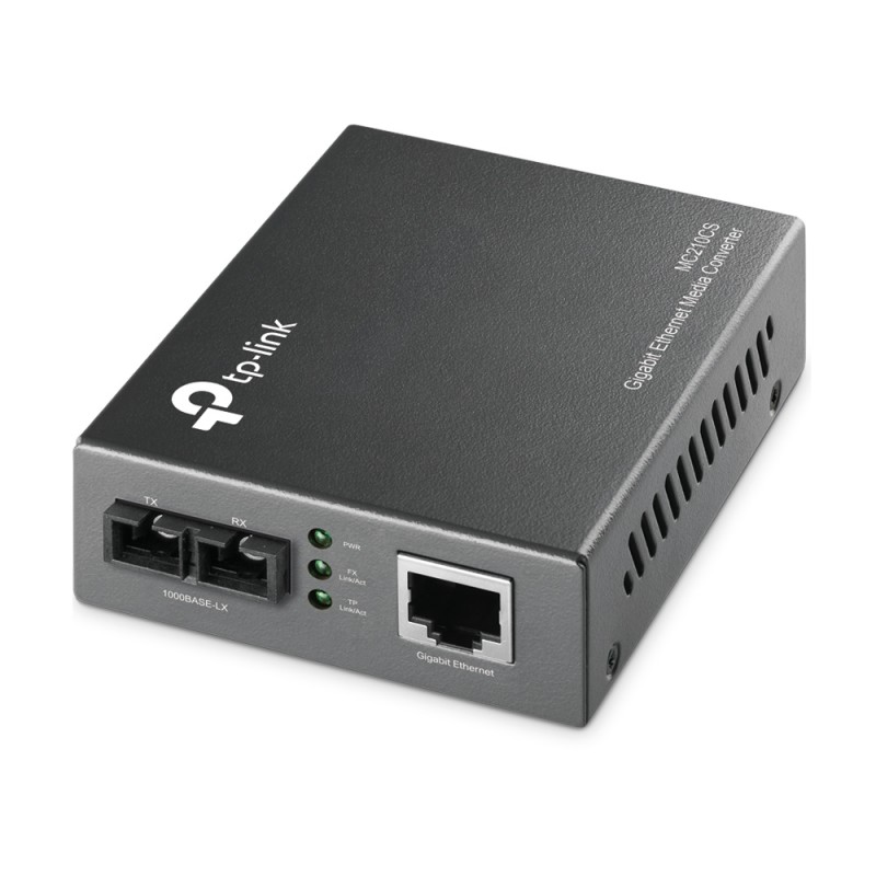 TP-Link Omada Single-Mode SC Fiber Converter, MC210CS