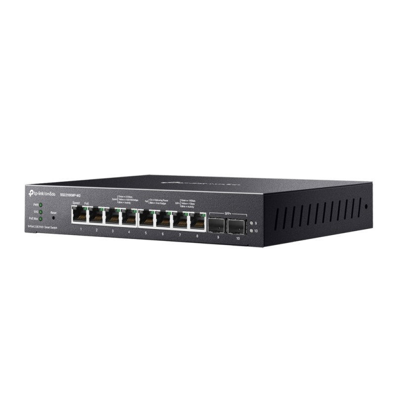 TP-Link Omada 8-Port 2.5GBASE-T and 2-Port 10GE SFP+ Smart Switch, SG2210XMP-M2