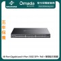 TP-Link Omada 48-Port Gigabit and 4-Port 10GE SFP+ PoE+ Managed Switch, SG3452XP