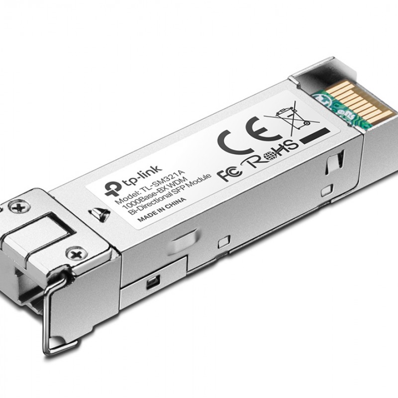 TP-Link Omada Gigabit Single-Mode WDM Bi-Directional SFP Module, SM321A