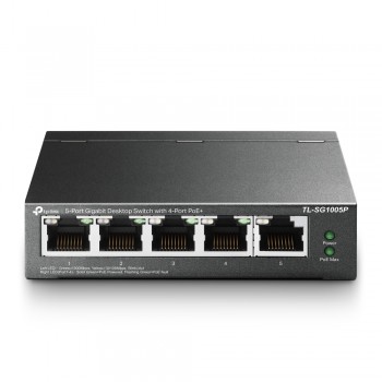 TP-Link 5-Port Gigabit PoE+ Unmanaged Switch, TL-SG1005P